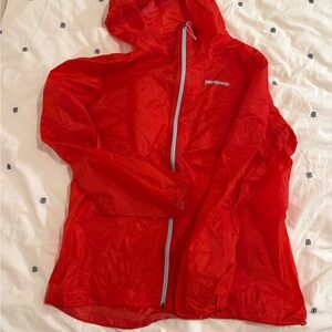 Patagonia Orange Windbreaker Jacket